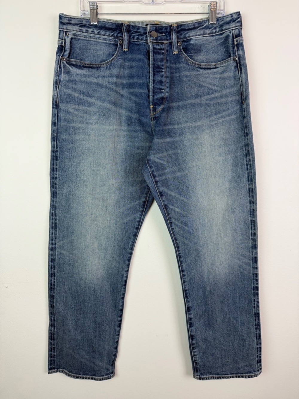 Todd Snyder Japanese Selvedge Stretch Denim Straight Leg Jeans Size 34x30